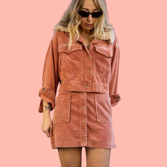 Pink corduroy set - Picture 2 of 3